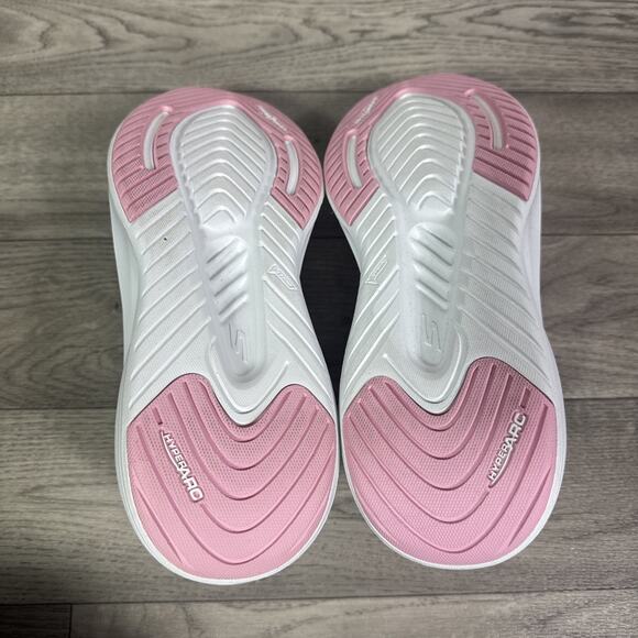 Sketchers Sally Go Walk Max Walker Slip On Shoes White Pink sz 6.5 - Picture 10 of 14